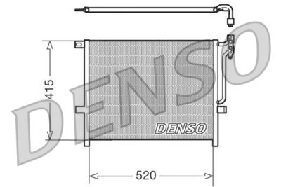 Condenser, air conditioning DENSO DCN05010