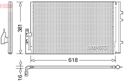 Condenser, air conditioning DENSO DCN05014