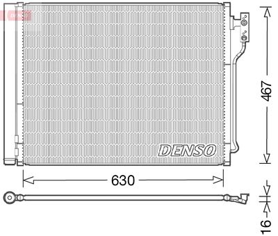 Condenser, air conditioning DENSO DCN05031