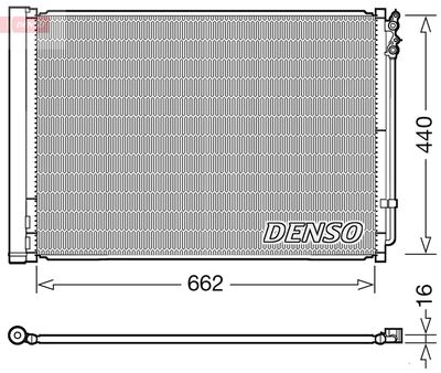 Condenser, air conditioning DENSO DCN05032