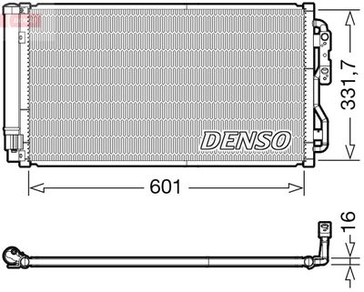 Condenser, air conditioning DENSO DCN05033