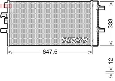 Condenser, air conditioning DENSO DCN05108