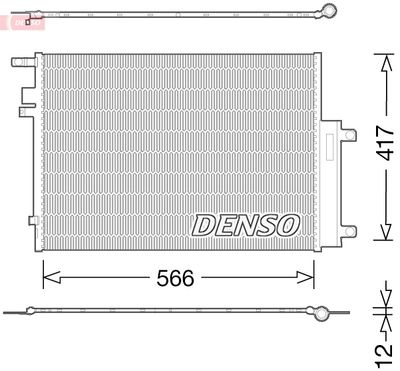 Condenser, air conditioning DENSO DCN06017