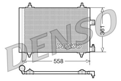 Condenser, air conditioning DENSO DCN07005