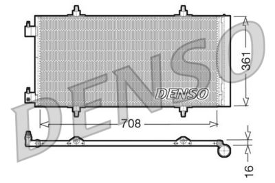 Condenser, air conditioning DENSO DCN07011