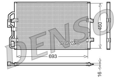 Condenser, air conditioning DENSO DCN07040