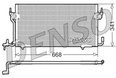 Condenser, air conditioning DENSO DCN07060