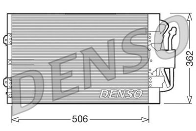 Condenser, air conditioning DENSO DCN10004