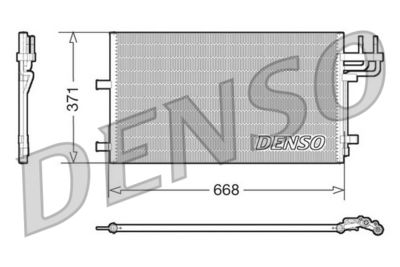 Condenser, air conditioning DENSO DCN10007