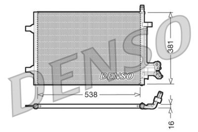 Condenser, air conditioning DENSO DCN10022