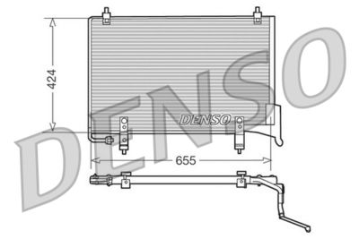 Condenser, air conditioning DENSO DCN11004