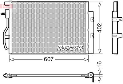 Condenser, air conditioning DENSO DCN15008