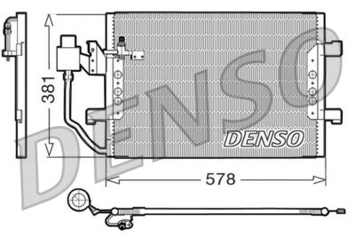 Condenser, air conditioning DENSO DCN17001