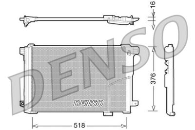 Condenser, air conditioning DENSO DCN17005