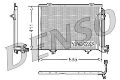 Condenser, air conditioning DENSO DCN17011