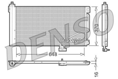 Condenser, air conditioning DENSO DCN17021