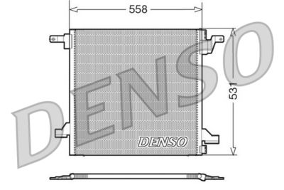 Condenser, air conditioning DENSO DCN17022