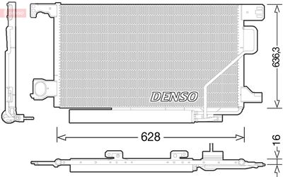 Condenser, air conditioning DENSO DCN17023