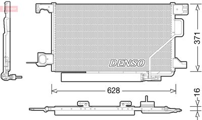 Condenser, air conditioning DENSO DCN17026