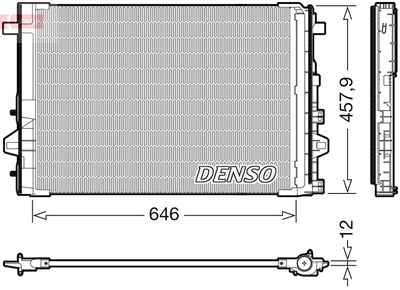 Condenser, air conditioning DENSO DCN17059