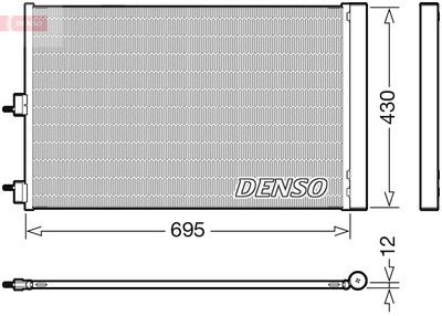 Condenser, air conditioning DENSO DCN17061