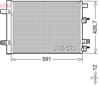 Condenser, air conditioning DENSO DCN17063