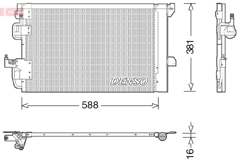 DENSO DCN20007 Condenser, air conditioning