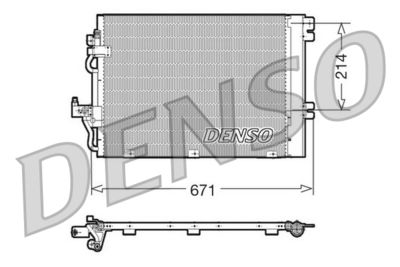 Condenser, air conditioning DENSO DCN20009