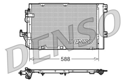 Condenser, air conditioning DENSO DCN20011