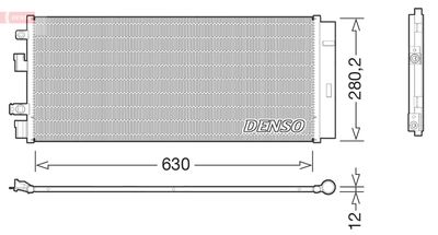 Condenser, air conditioning DENSO DCN20018