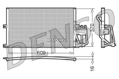 Condenser, air conditioning DENSO DCN20029