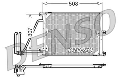 Condenser, air conditioning DENSO DCN20030