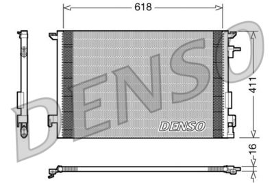 Condenser, air conditioning DENSO DCN20031