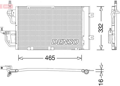 Condenser, air conditioning DENSO DCN20037