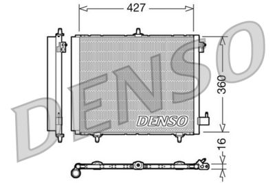 Condenser, air conditioning DENSO DCN21009