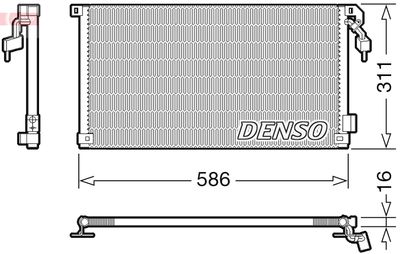 Condenser, air conditioning DENSO DCN21012