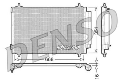 Condenser, air conditioning DENSO DCN21017