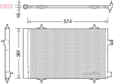 Condenser, air conditioning DENSO DCN21019