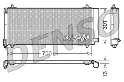 Condenser, air conditioning DENSO DCN21027