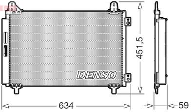 Condenser, air conditioning DENSO DCN21034