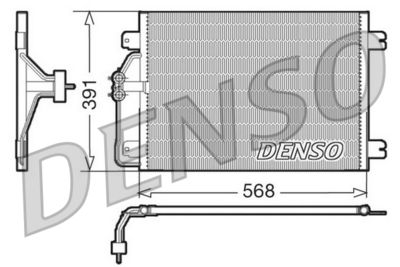 Condenser, air conditioning DENSO DCN23010