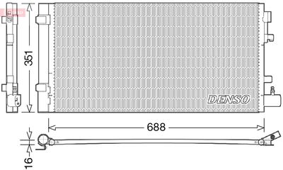 Condenser, air conditioning DENSO DCN23031