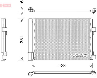 Condenser, air conditioning DENSO DCN23032