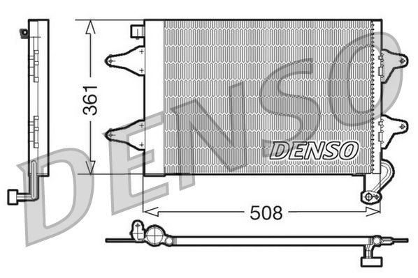 DENSO DCN27004 Condenser, air conditioning