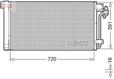 Condenser, air conditioning DENSO DCN32020