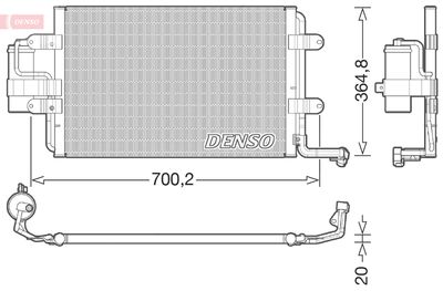 Condenser, air conditioning DENSO DCN32021