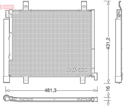 Condenser, air conditioning DENSO DCN32023