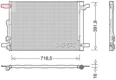 Condenser, air conditioning DENSO DCN32024