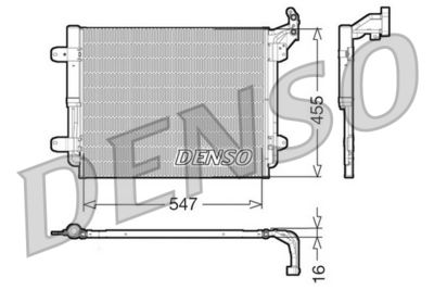 Condenser, air conditioning DENSO DCN32062