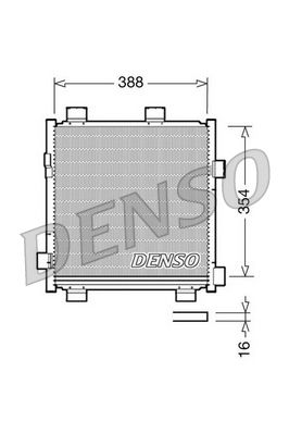 Condenser, air conditioning DENSO DCN50040